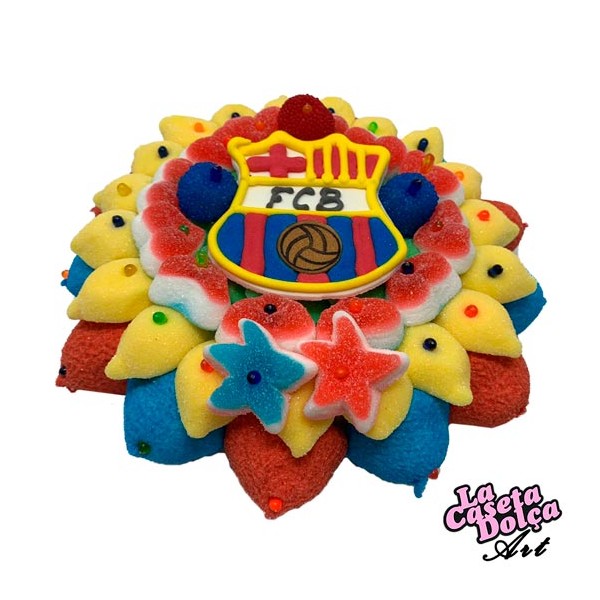 Tarta de chuches F.C. Barcelona